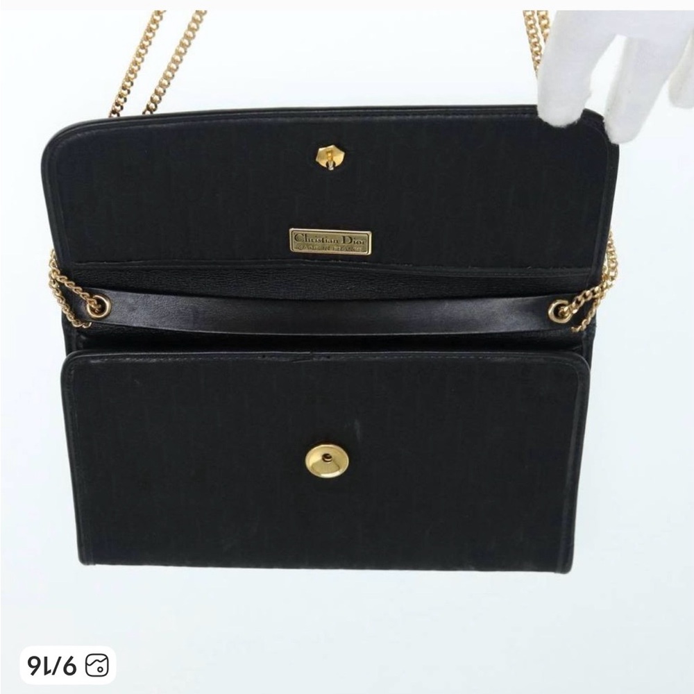 Dior Monogram Black Clutch, authentic - Picture 9 of 9